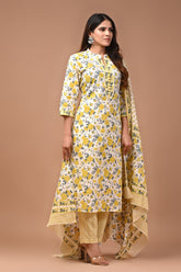 *All New Exclusive Collection of Hand Block Printed "Stitched" Cotton Suits With Cotton Dupatta in Beautiful Colours*